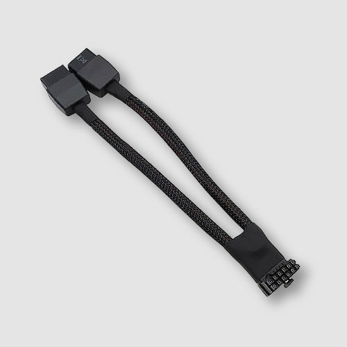 Smart Dongle, 12v-2x6 Plug to 2*PCI-E 2X4P Receptacle
