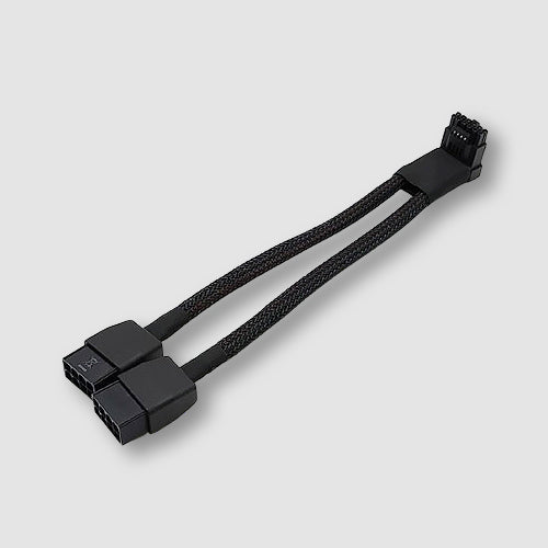 Smart Dongle, 12v-2x6 Plug to 2*PCI-E 2X4P Receptacle