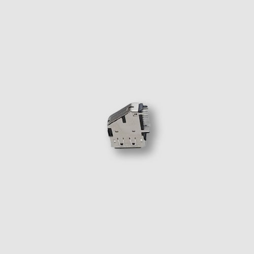 Displayport Female Upright Type, R/A DIP