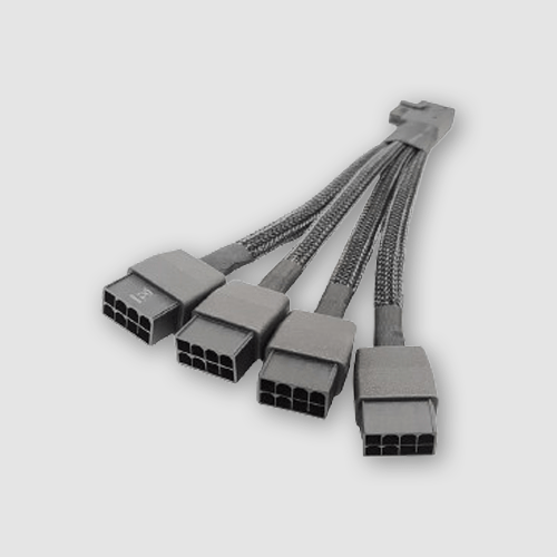 Smart Dongle,Right 90¢X 12V - 2x6 Plug to 3*PCI - E 2x4P Receptacle - ASTRON 衡星科技股份有限公司