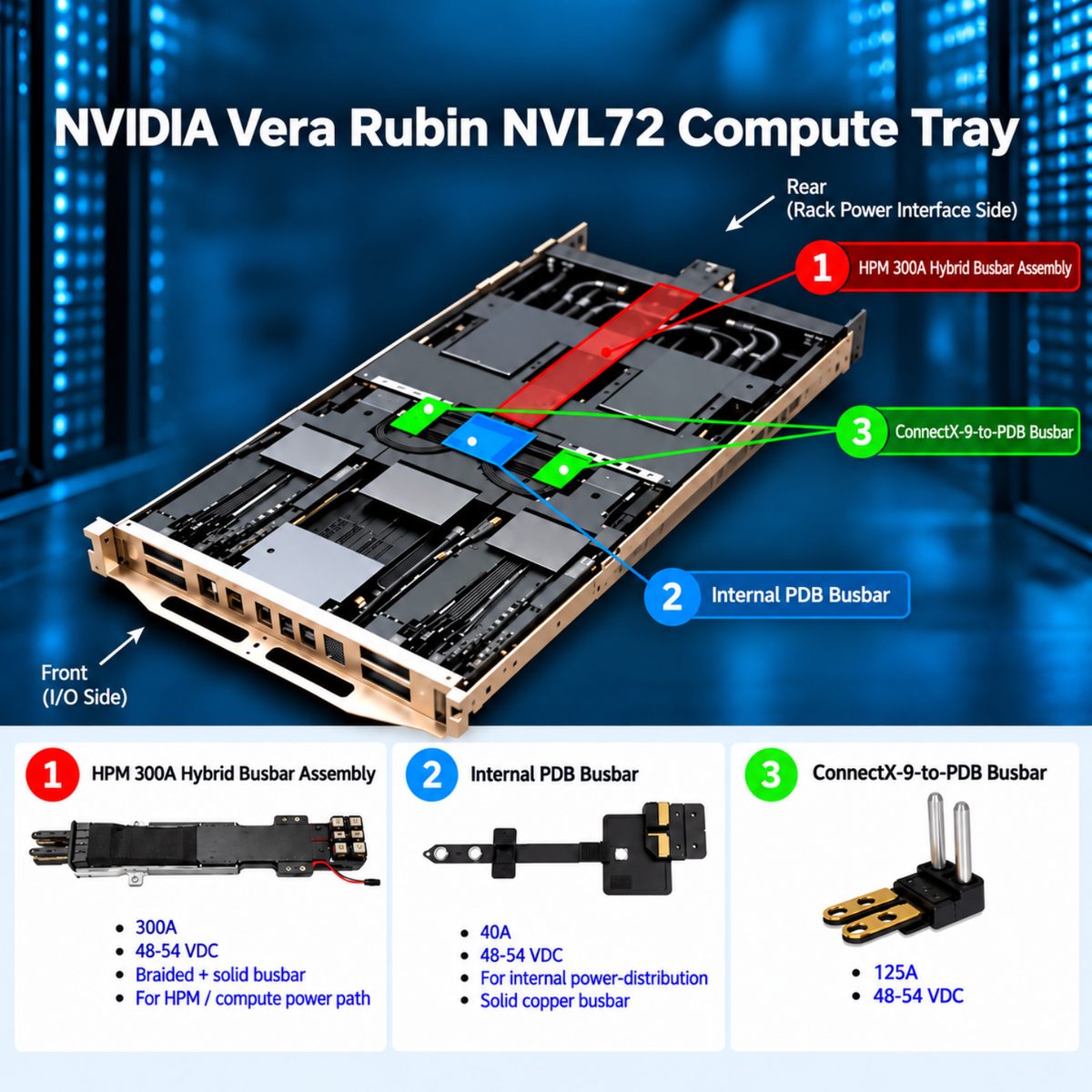 NVL72 Internal PDB Busbar