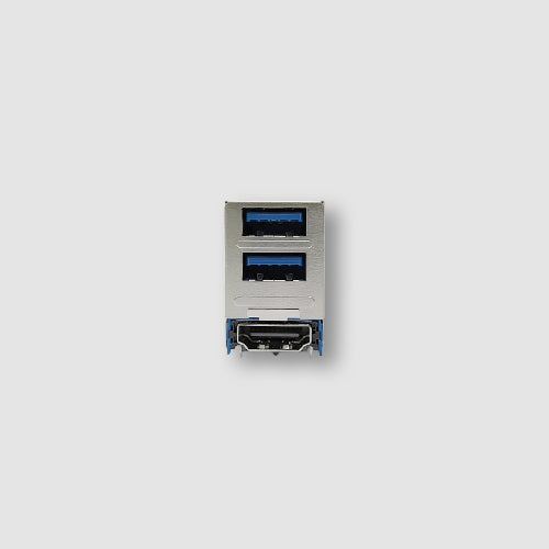 High Rise Double USB 3.1 & HDMI Right Angle,DIP Type