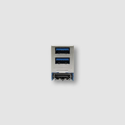 High Rise Double USB 3.1 & HDMI Right Angle,DIP Type