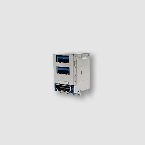 High Rise Double USB 3.1 & HDMI Right Angle,DIP Type