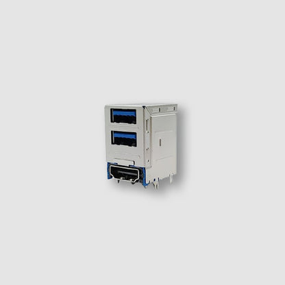 High Rise Double USB 3.1 & HDMI Right Angle,DIP Type