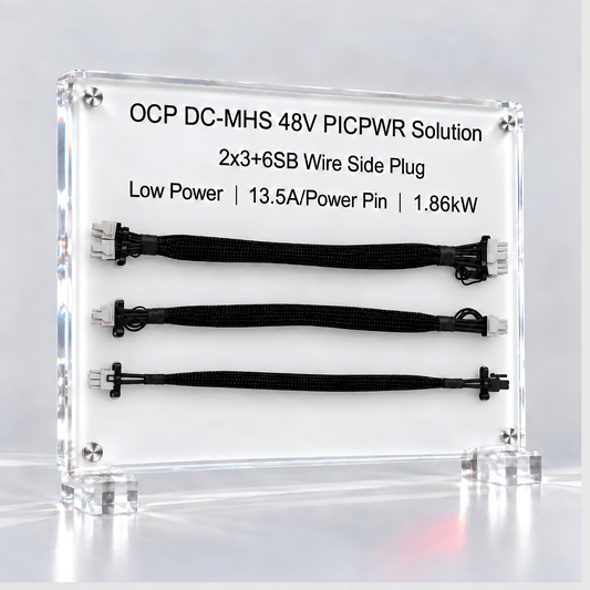 48V 2x3+6SB PICPWR Cable Connector - ASTRON 衡星科技股份有限公司
