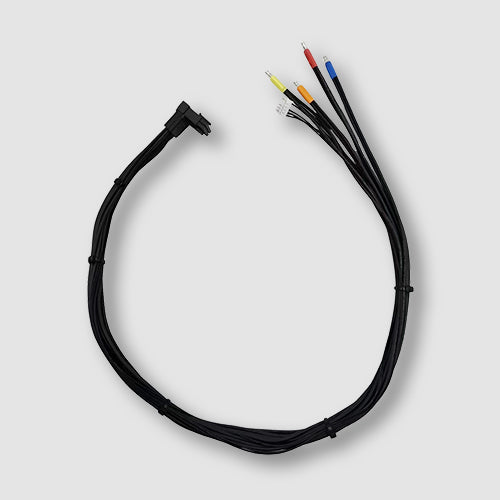Power Cable, 90¢X12V-2x6 Plug to Open & PH2.5 Connector