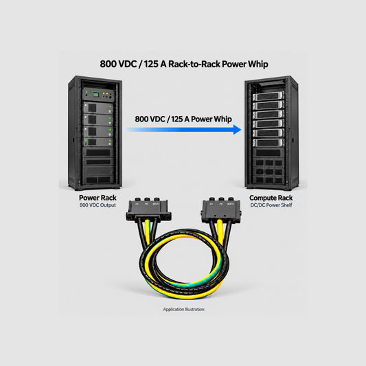 800 VDC, 125 A Rack-to-Rack Power Whip - ASTRON 衡星科技股份有限公司