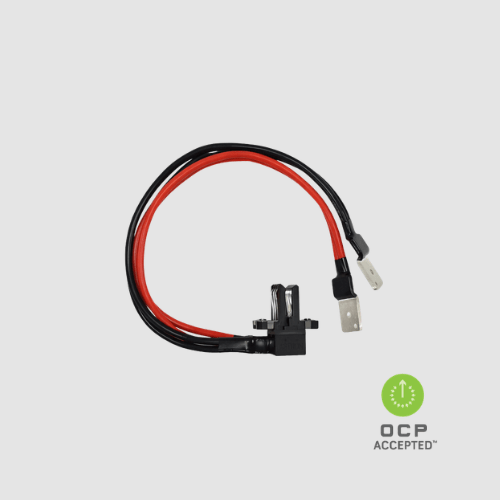 BusFlow® 250 left-angle to dual-lug cable assembly (OCP ORv3 Compliant) - ASTRON 衡星科技股份有限公司