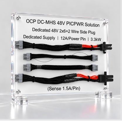 Dedicated 48V PICPWR 2x6+2 Cable Plug Connector - ASTRON 衡星科技股份有限公司